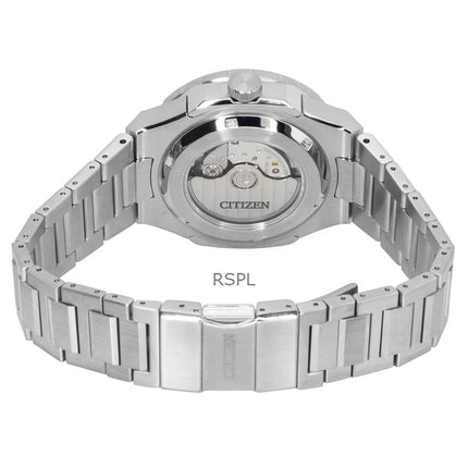 Citizen Series 8 GMT rustfrit stål sort urskive automatisk NB6031-56E 100M herreur