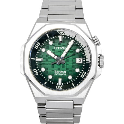 Citizen Series 8 rustfrit stål grøn urskive automatisk dykkerur NB6060-58X 200M herreur