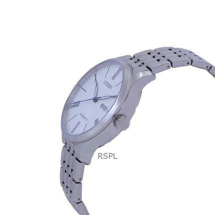 Citizen rustfrit stål hvid skive automatisk NH8350-59B herreur