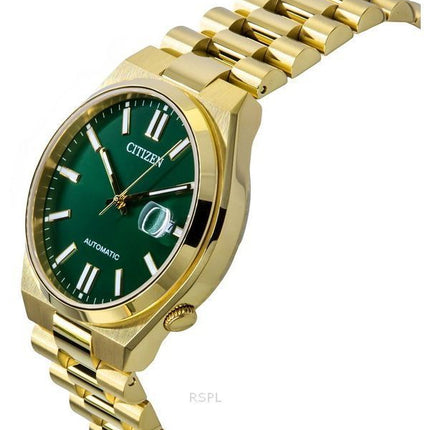 Citizen Tsuyosa Gold Tone rustfrit stål Grøn skive Automatisk NJ0152-51X herreur