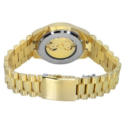 Citizen Tsuyosa Gold Tone rustfrit stål Grøn skive Automatisk NJ0152-51X herreur