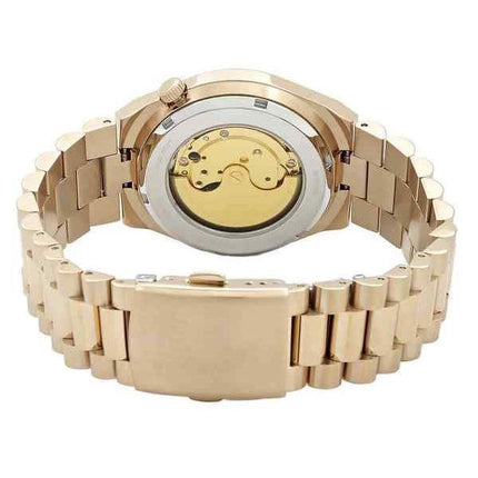 Citizen Tsuyosa Gold Tone rustfrit stål vinrød skive automatisk NJ0153-82X herreur