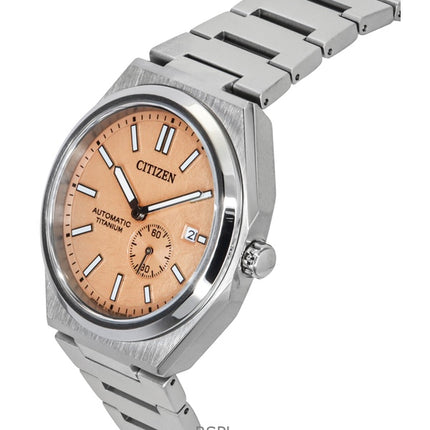 Citizen Zenshin Super Titanium Orange Urskive Automatisk NJ0180-80Z 100M herreur