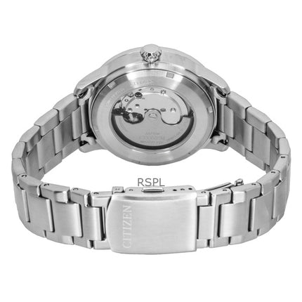 Citizen Urban Military rustfrit stål sort urskive automatisk NJ0190-51E 100M herreur