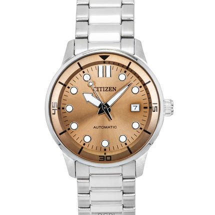 Citizen rustfrit stål bronze urskive automatisk NJ0191-83X 100M herreur