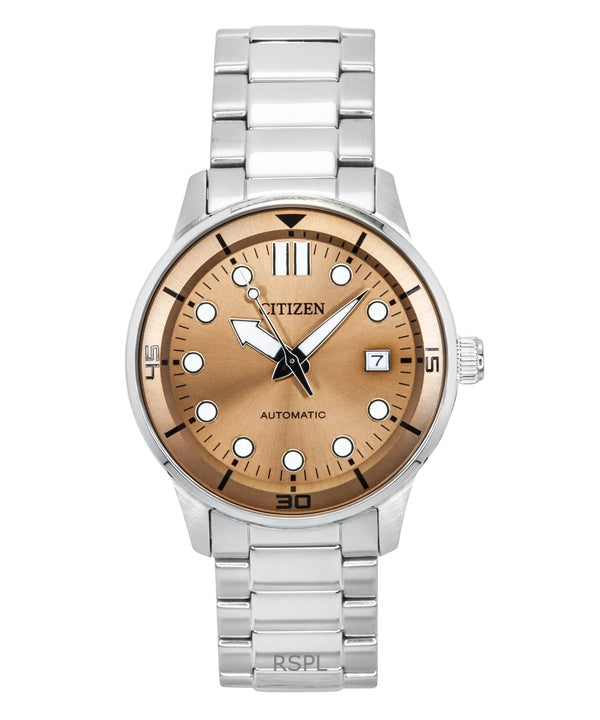 Citizen rustfrit stål bronze urskive automatisk NJ0191-83X 100M herreur