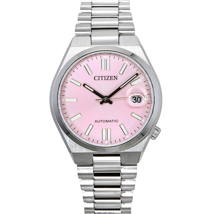 Citizen Tsuyosa rustfrit stål lyserød urskive automatisk NJ0200-50Z dameur