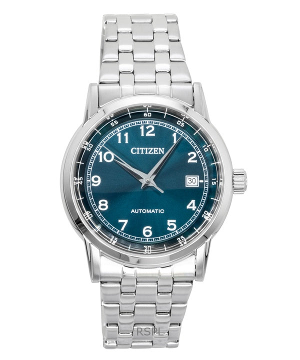 Citizen rustfrit stål grøn urskive automatisk NJ0210-56M herreur