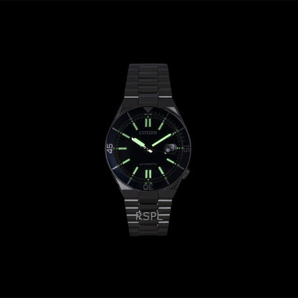 Citizen rustfrit stål marineblå urskive automatisk NJ0230-59L herreur
