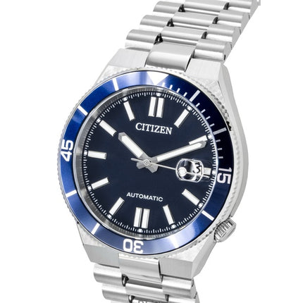 Citizen rustfrit stål marineblå urskive automatisk NJ0230-59L herreur