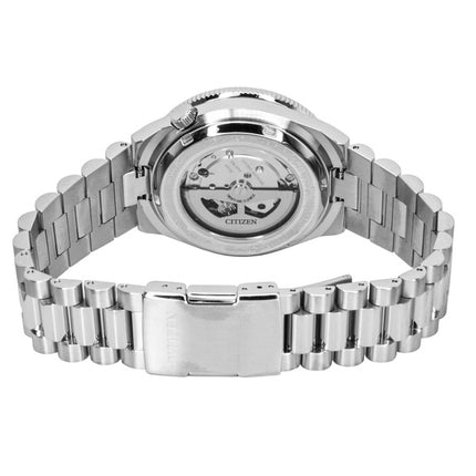 Citizen analog rustfrit stål blå urskive automatisk NJ0231-56L herreur