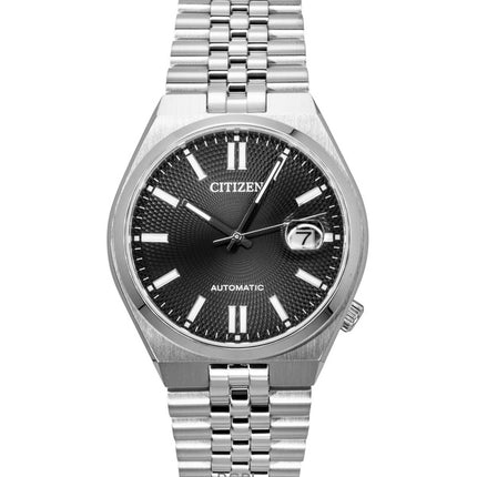Citizen Tsuyosa 60 rustfrit stål sort urskive automatisk NK0020-55E herreur