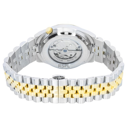 Citizen Tsuyosa 60 tofarvet rustfrit stål grøn urskive automatisk NK0024-54X herreur