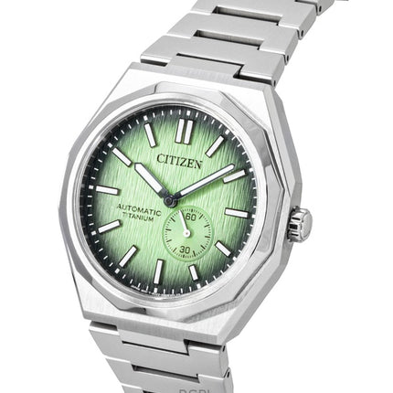 Citizen Zenshin 60 Super Titanium grøn urskive automatisk NK5020-58X 100M herreur