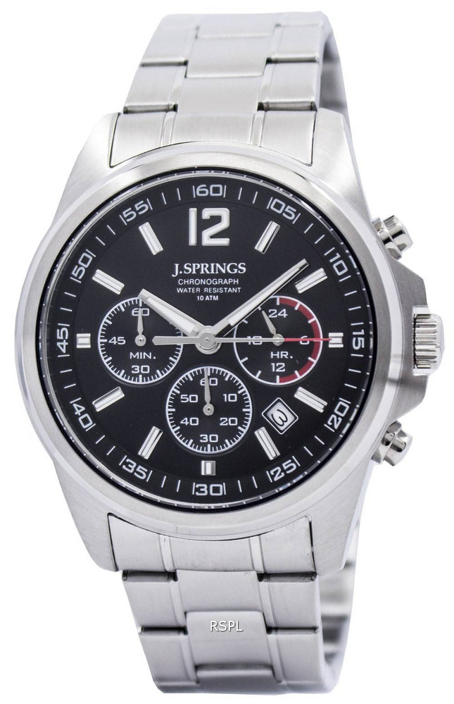 J.Springs af Seiko Chronograph rustfrit stål 100M NPFC401 Herreur