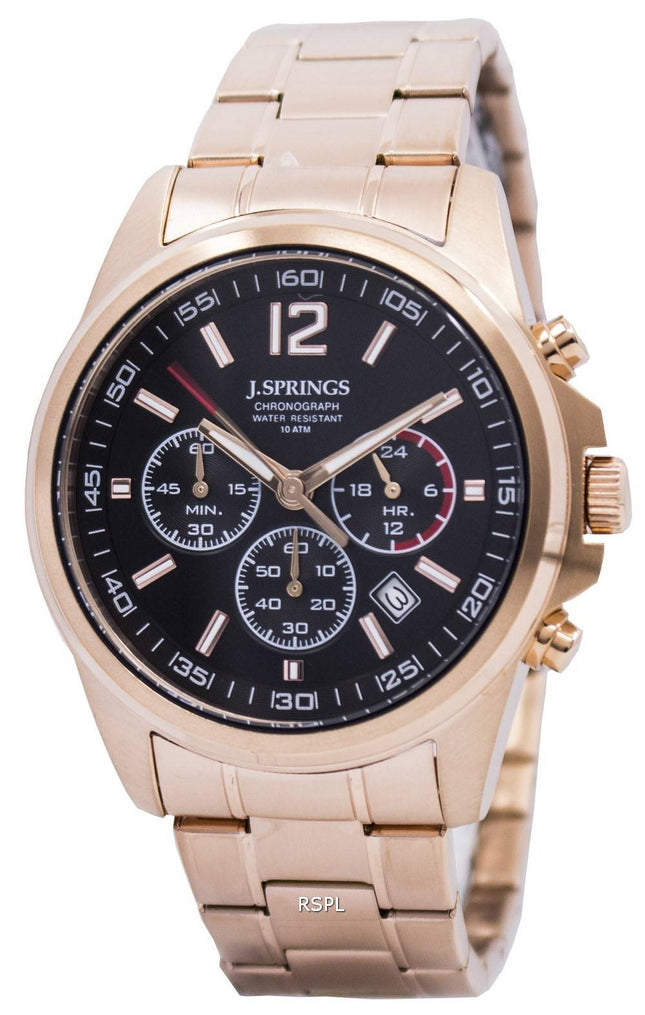 J.Springs af Seiko Chronograph rustfrit stål 100M NPFC402 Herreur