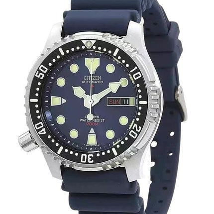 Citizen Promaster gummirem Blue Dial Automatic Diver&#39,s NY0040-17L 200M herreur
