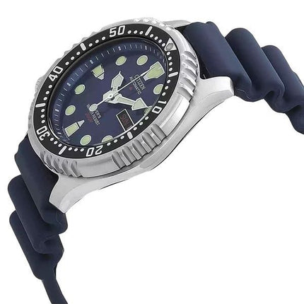 Citizen Promaster gummirem Blue Dial Automatic Diver&#39,s NY0040-17L 200M herreur