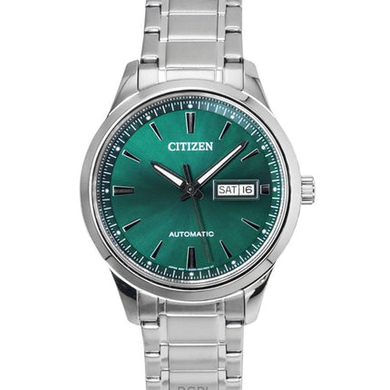 Citizen rustfrit stål grøn urskive automatisk NY4058-79X herreur