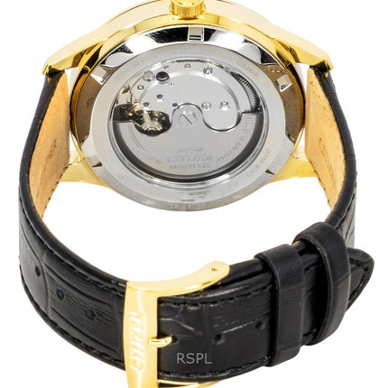 Citizen læderrem hvid urskive automatisk NY4059-09A herreur