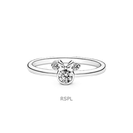 Pandora Disney Minnie Mouse Mousserende Hovedring Med Klar Kubisk Zirkon P-190074C01-54 Til Kvinder
