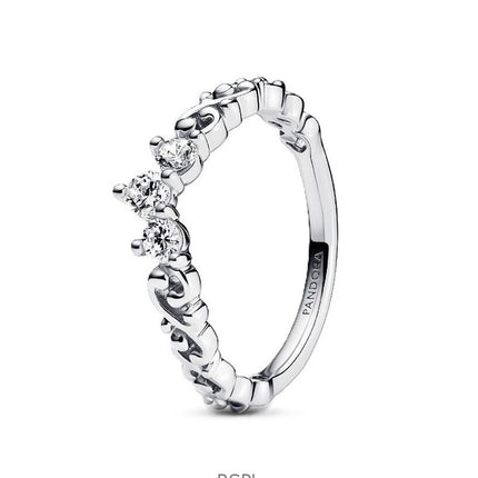 Pandora Regal Swirl Tiara Ring med Klar Kubisk Zirkon P-192232C01-54 til Kvinder