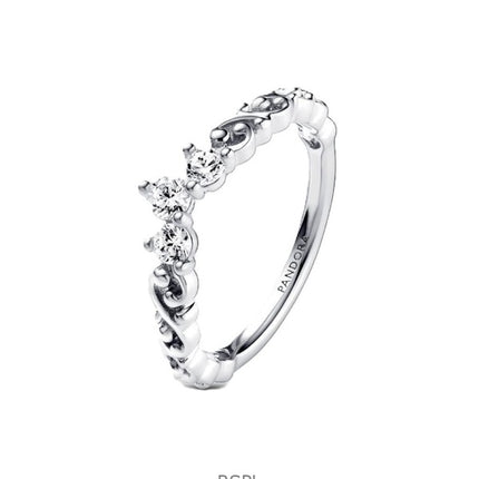 Pandora Regal Swirl Tiara Ring med Klar Kubisk Zirkon P-192232C01-54 til Kvinder