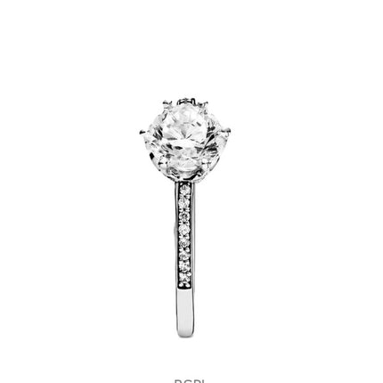 Pandora Mousserende Krone Solitaire Ring Med Klar Kubisk Zirkon P-198289CZ-54 Til Kvinder