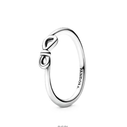 Pandora Infinity Knot Ring med hvidt sterlingsølv P-198898C00-54 til kvinder