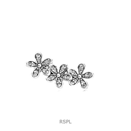 Pandora Daisy Flower Øreringe med Klar Kubisk Zirkon P-290744CZ til Kvinder