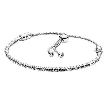 Pandora Moments Snake Chain Slider Armbånd 599652C01-2 til kvinder