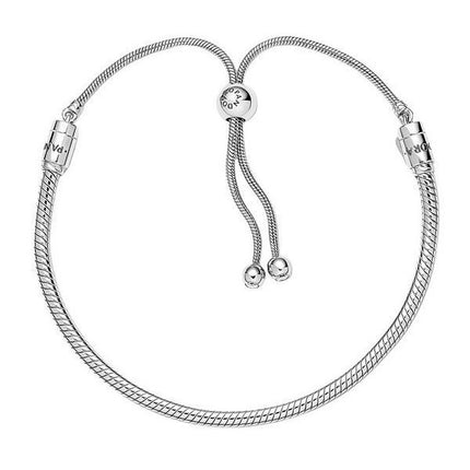 Pandora Moments Snake Chain Slider Armbånd 599652C01-2 til kvinder