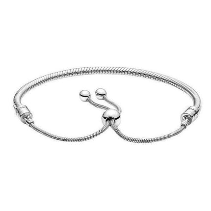 Pandora Moments Snake Chain Slider Armbånd 599652C01-2 til kvinder