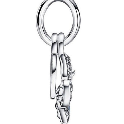 Pandora blå sommerfugl og citat Dobbelt Dingle Charm 790757C01 Til Kvinder