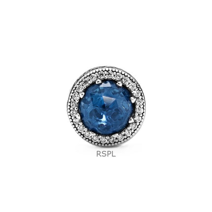 Pandora Radiant Hearts Charm med blå krystal og klar kubisk zirkonia P-791725NMB til kvinder
