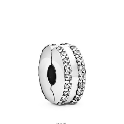Pandora Sterling Sølv Charm Med Klar Kubisk Zirkon P-798422C01 Til Kvinder