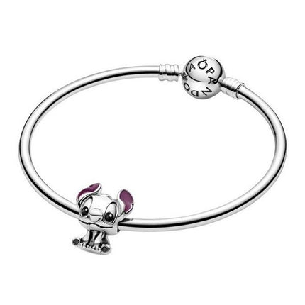 Pandora Disney Lilo Og Stitch Sølv Charm Med Sort Og Lilla Emalje 798844C01 Til Damer