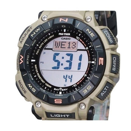 Casio ProTrek Climber Line Digital Beige Silicon Strap Tough Solar PRG-340SC-5 100M herreur