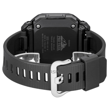Casio Pro Trek Digital Black Bio-Based Resin Strap Solar PRG-69-1 100M Men's Watch