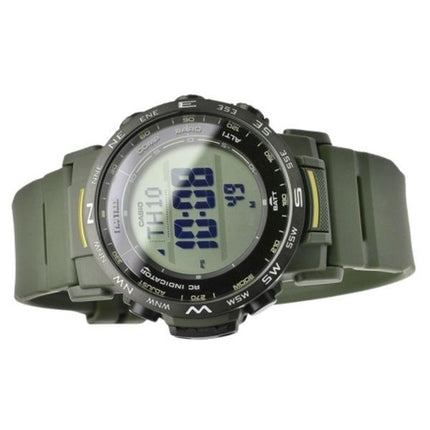 Casio Pro Trek digital biobaseret harpiksrem Tough Solar PRW-35Y-3B 100M unisex-ur
