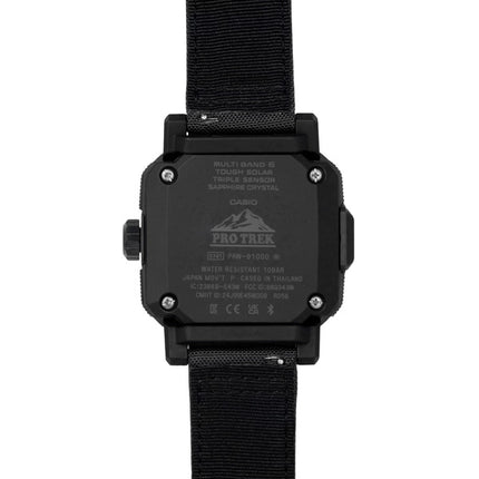 Casio Pro Trek analog digital smartphone link sort urskive solcelle PRW-B1000B-2 100M herreur