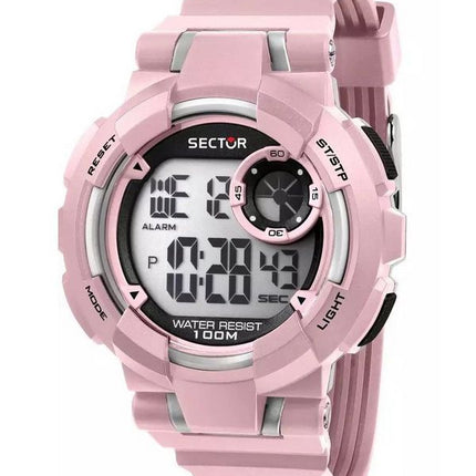 Sector Ex-36 Digital Pink Polyurethan Rem Black Dial Quartz R3251283004 100M dameur