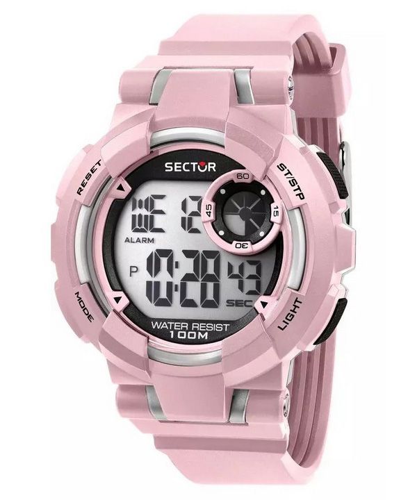 Sector Ex-36 Digital Pink Polyurethan Rem Black Dial Quartz R3251283004 100M dameur