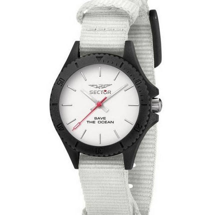 Sector Save The Ocean White Dial Recycle Pet Strap Quartz R3251539503 Dameur
