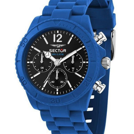 Sector Diver Multifunktions Rustfrit Stål Sort Urskive Quartz R3251549005 Herreur