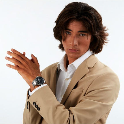 Maserati Competizione rustfrit stål sort skive automatisk R8823100002 100M herreur