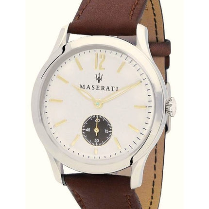 Maserati Tradizione White Dial Quartz R8851125001 Herreur