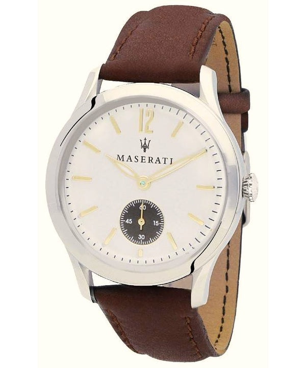 Maserati Tradizione White Dial Quartz R8851125001 Herreur