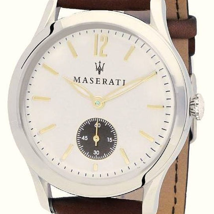 Maserati Tradizione White Dial Quartz R8851125001 Herreur