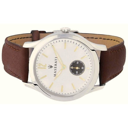 Maserati Tradizione White Dial Quartz R8851125001 Herreur